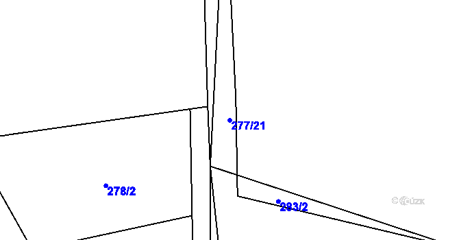 Parcela st. 277/21 v KÚ Studenec u Trutnova, Katastrální mapa