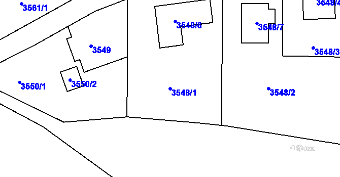 Parcela st. 3548/1 v KÚ Heřmanice u Nové Paky, Katastrální mapa