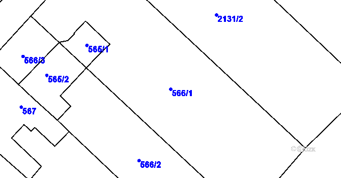 Parcela st. 566/1 v KÚ Studénka nad Odrou, Katastrální mapa