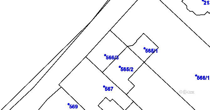 Parcela st. 566/3 v KÚ Studénka nad Odrou, Katastrální mapa