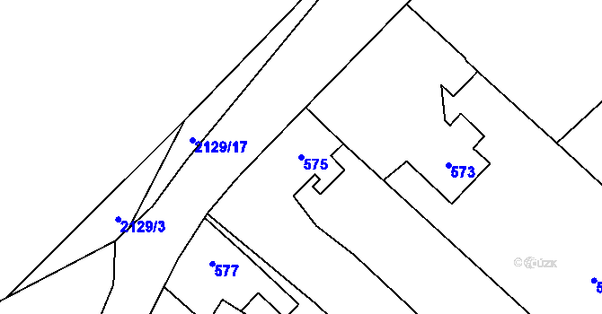 Parcela st. 575 v KÚ Studénka nad Odrou, Katastrální mapa