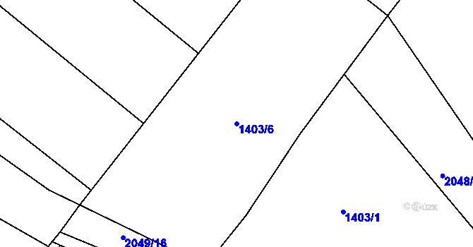 Parcela st. 1403/6 v KÚ Studénka nad Odrou, Katastrální mapa