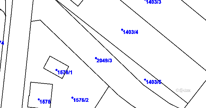 Parcela st. 2049/3 v KÚ Studénka nad Odrou, Katastrální mapa