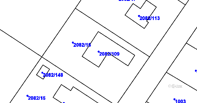 Parcela st. 2082/109 v KÚ Studénka nad Odrou, Katastrální mapa