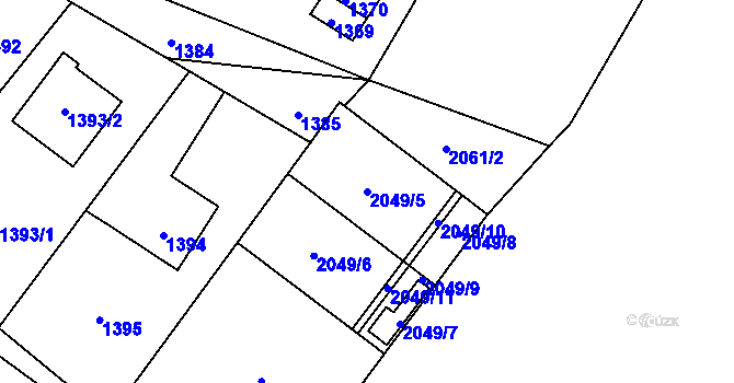 Parcela st. 2049/5 v KÚ Studénka nad Odrou, Katastrální mapa
