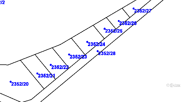 Parcela st. 2352/28 v KÚ Studénka nad Odrou, Katastrální mapa