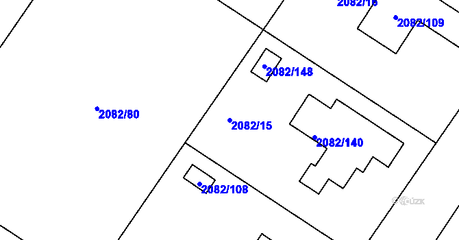 Parcela st. 2082/15 v KÚ Studénka nad Odrou, Katastrální mapa