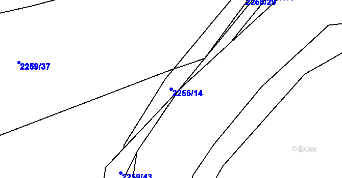 Parcela st. 2256/14 v KÚ Studénka nad Odrou, Katastrální mapa