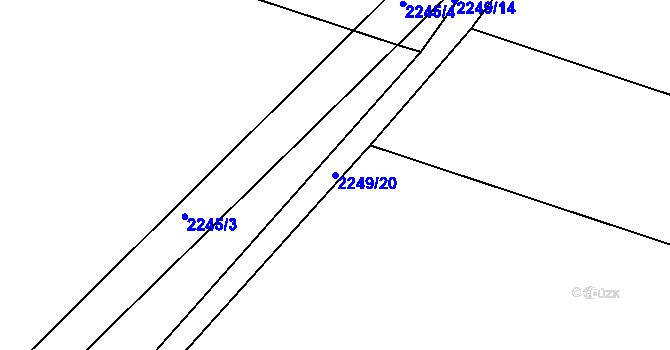 Parcela st. 2249/20 v KÚ Studénka nad Odrou, Katastrální mapa