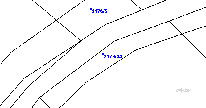 Parcela st. 2179/33 v KÚ Studénka nad Odrou, Katastrální mapa