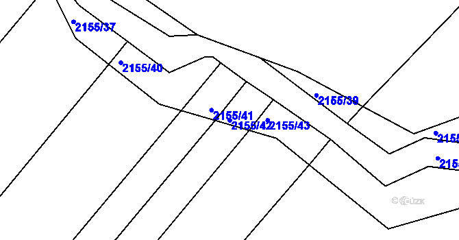 Parcela st. 2155/42 v KÚ Studénka nad Odrou, Katastrální mapa