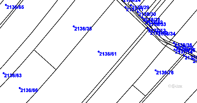 Parcela st. 2136/61 v KÚ Studénka nad Odrou, Katastrální mapa