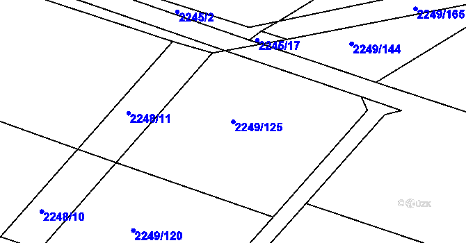 Parcela st. 2249/125 v KÚ Studénka nad Odrou, Katastrální mapa