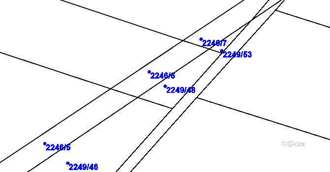 Parcela st. 2249/48 v KÚ Studénka nad Odrou, Katastrální mapa