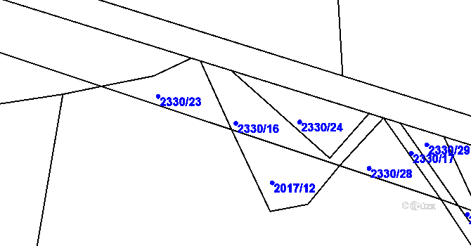 Parcela st. 2330/16 v KÚ Studénka nad Odrou, Katastrální mapa