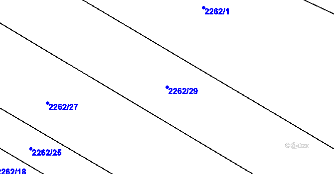 Parcela st. 2262/29 v KÚ Studénka nad Odrou, Katastrální mapa
