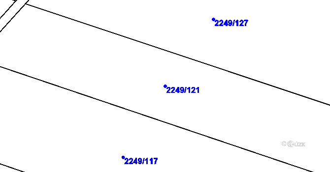 Parcela st. 2249/121 v KÚ Studénka nad Odrou, Katastrální mapa