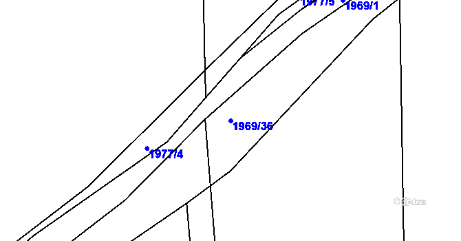 Parcela st. 1969/36 v KÚ Studénka nad Odrou, Katastrální mapa