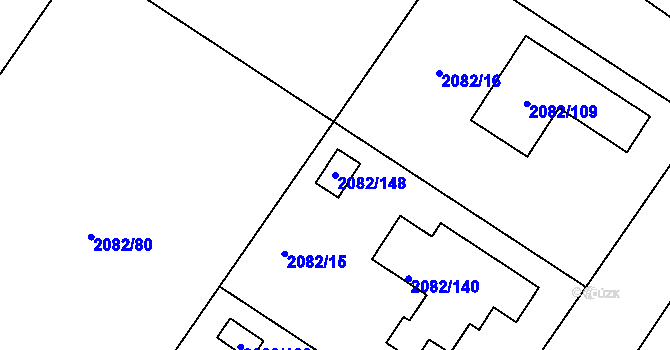 Parcela st. 2082/148 v KÚ Studénka nad Odrou, Katastrální mapa