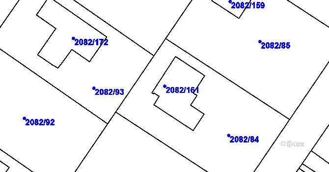 Parcela st. 2082/161 v KÚ Studénka nad Odrou, Katastrální mapa