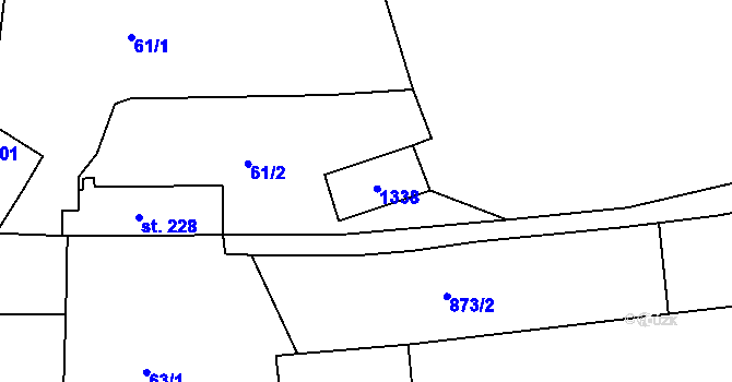 Parcela st. 102 v KÚ Stupava, Katastrální mapa