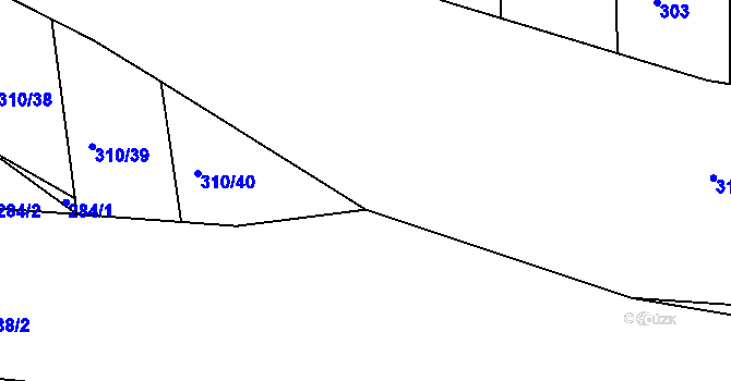 Parcela st. 310/30 v KÚ Stupava, Katastrální mapa