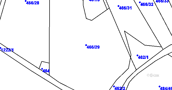 Parcela st. 466/29 v KÚ Stupava, Katastrální mapa