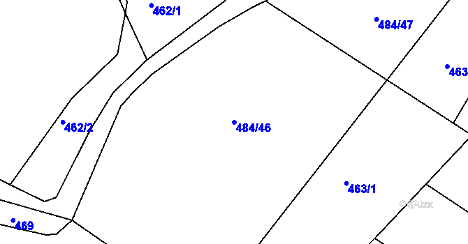 Parcela st. 484/46 v KÚ Stupava, Katastrální mapa