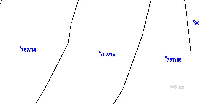 Parcela st. 767/16 v KÚ Stupava, Katastrální mapa