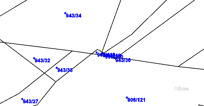 Parcela st. 906/119 v KÚ Stupava, Katastrální mapa