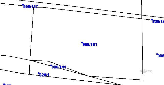Parcela st. 906/161 v KÚ Stupava, Katastrální mapa