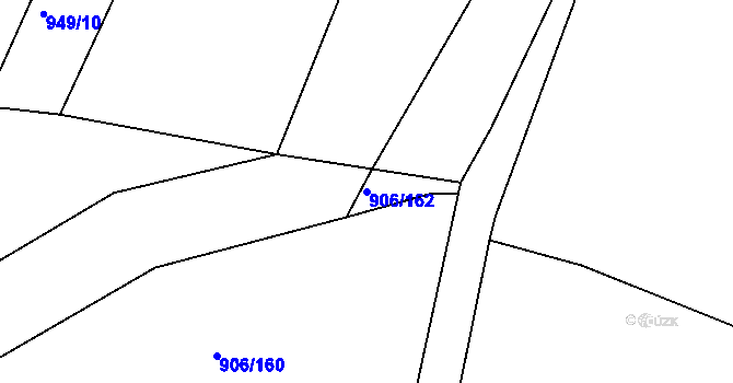 Parcela st. 906/162 v KÚ Stupava, Katastrální mapa