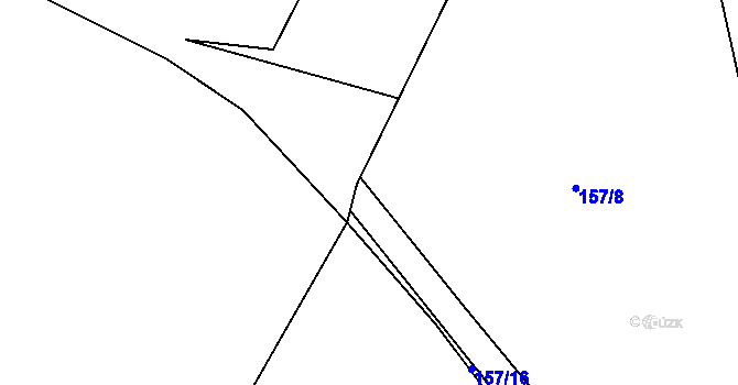 Parcela st. 157/13 v KÚ Stvolínecké Petrovice, Katastrální mapa
