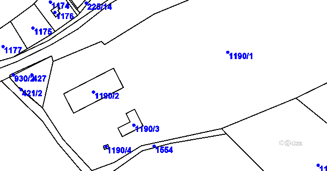 Parcela st. 394/3 v KÚ Stvolínky, Katastrální mapa
