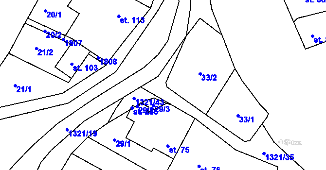 Parcela st. 33/6 v KÚ Sudice u Náměště nad Oslavou, Katastrální mapa