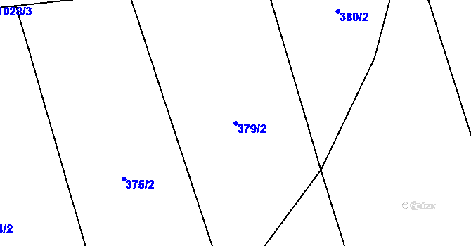 Parcela st. 379/2 v KÚ Sudkov, Katastrální mapa