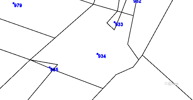Parcela st. 286/21 v KÚ Sudoměř, Katastrální mapa