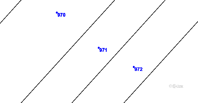 Parcela st. 301/21 v KÚ Sudoměř, Katastrální mapa