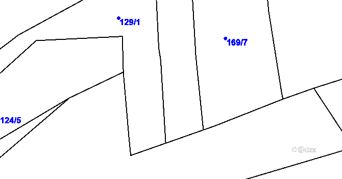 Parcela st. 169/6 v KÚ Bechyňská Smoleč, Katastrální mapa
