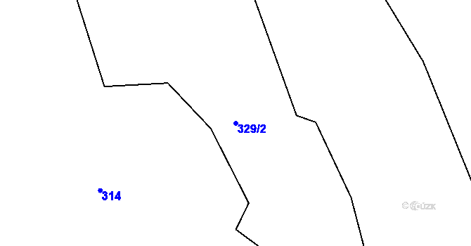 Parcela st. 329/2 v KÚ Suchá u Nejdku, Katastrální mapa