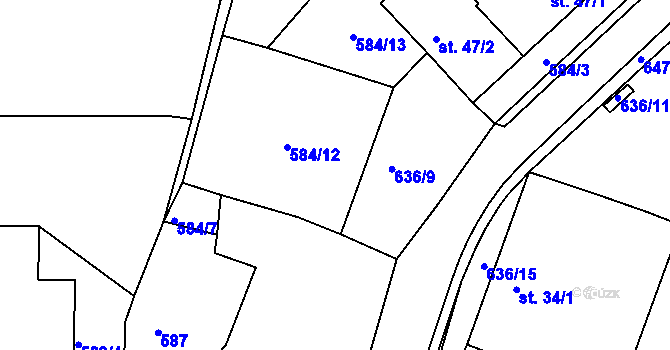 Parcela st. 30/1 v KÚ Suchá u Havlíčkova Brodu, Katastrální mapa