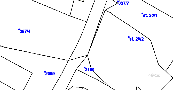 Parcela st. 4/2 v KÚ Suchá u Havlíčkova Brodu, Katastrální mapa