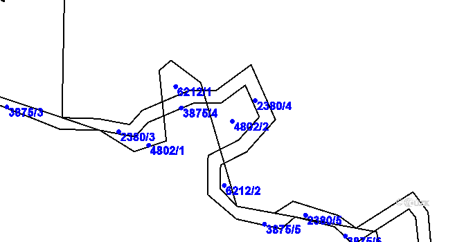Parcela st. 4802/2 v KÚ Suchá Loz, Katastrální mapa