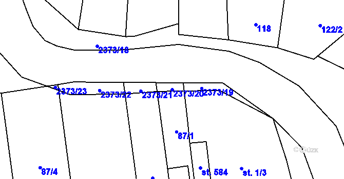 Parcela st. 2373/20 v KÚ Suchá Loz, Katastrální mapa