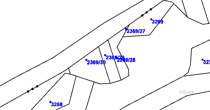 Parcela st. 2369/29 v KÚ Suchá Loz, Katastrální mapa