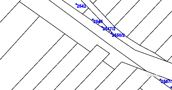 Parcela st. 2362/22 v KÚ Suchá Loz, Katastrální mapa