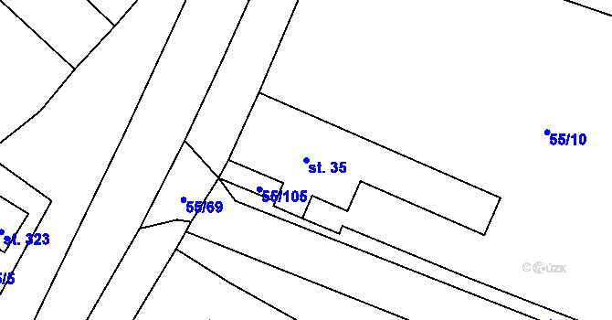 Parcela st. 35 v KÚ Suchdol u Kutné Hory, Katastrální mapa