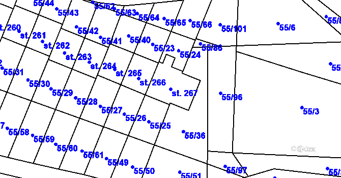 Parcela st. 267 v KÚ Suchdol u Kutné Hory, Katastrální mapa