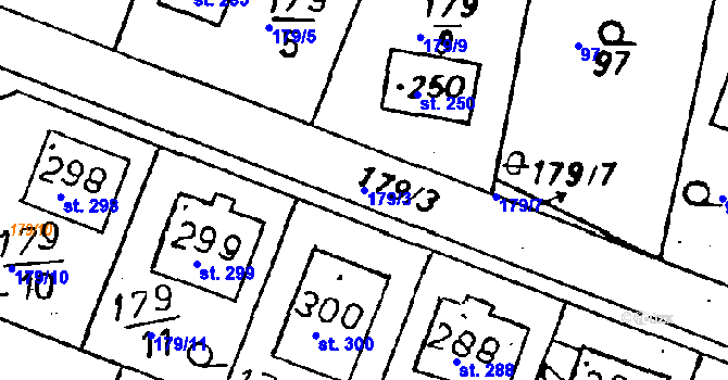 Parcela st. 179/3 v KÚ Suchdol u Kutné Hory, Katastrální mapa