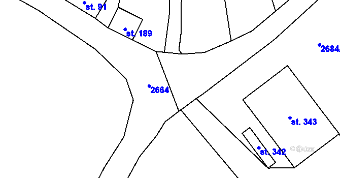 Parcela st. 545/2 v KÚ Suchdol u Konice, Katastrální mapa